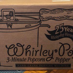 Whirley Pop 3 minute popcorn popper, brand new, never used. Still in box!